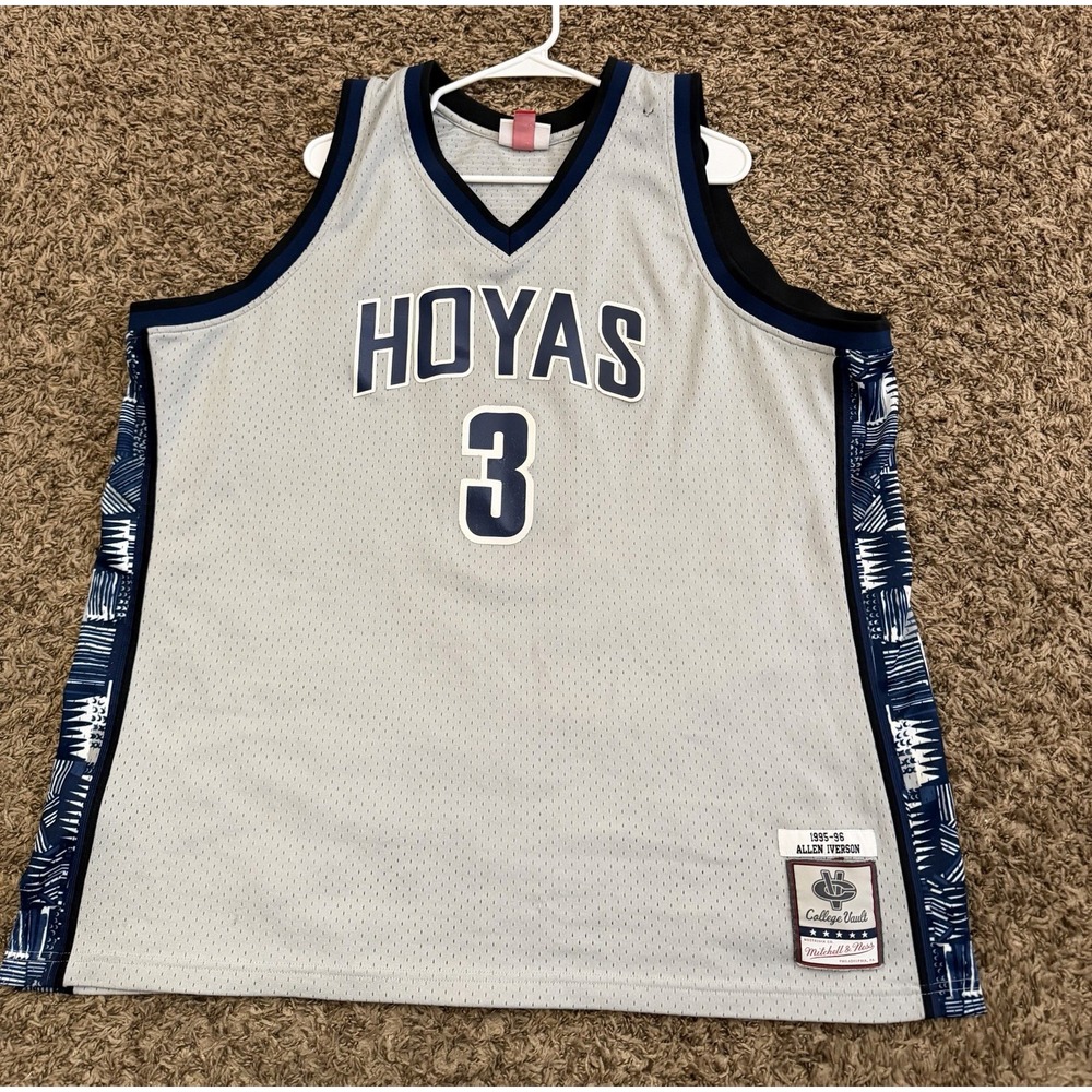 Allen Iverson 1995-96 Georgetown Hoyas Mitchell & Ness Mens Size 3XL See Desc
